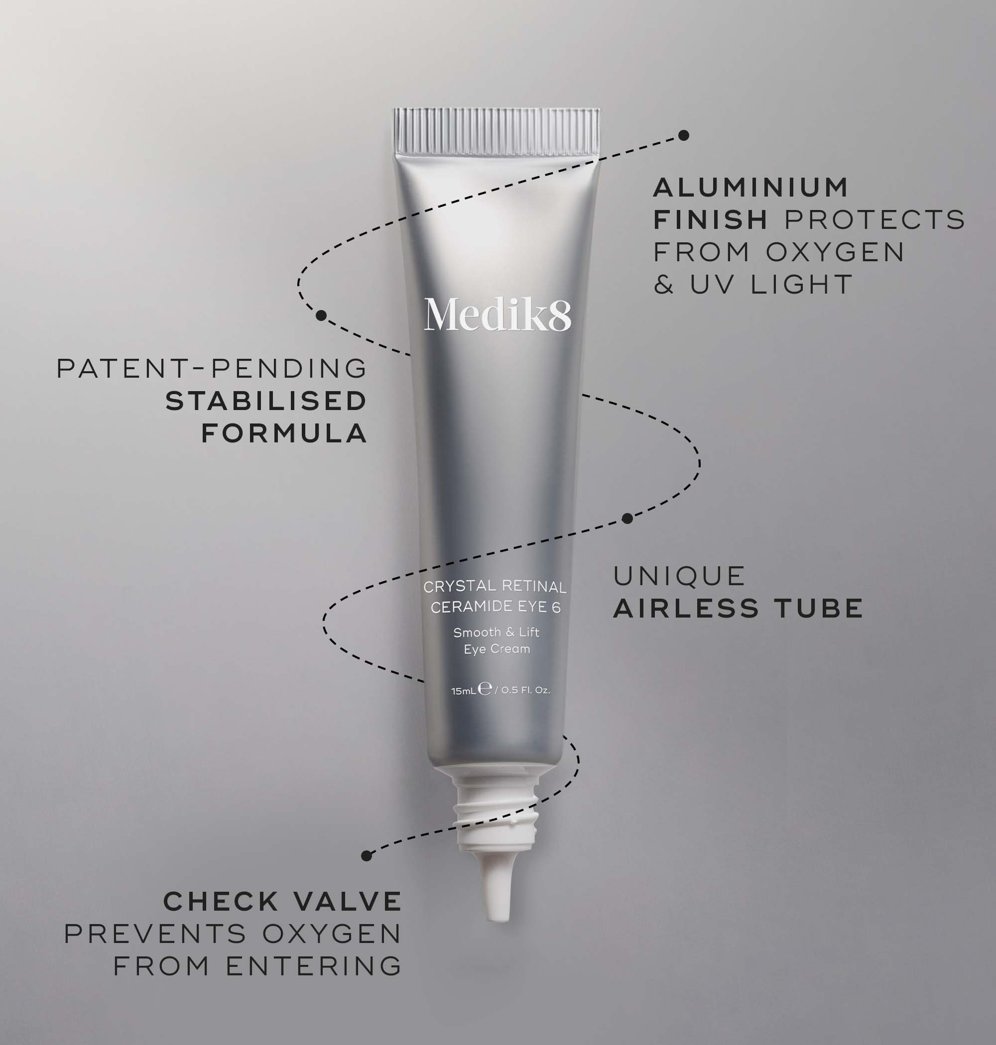 Medik8 Crystal Retinal Ceramide Eye 6 Product Stability Mobile View